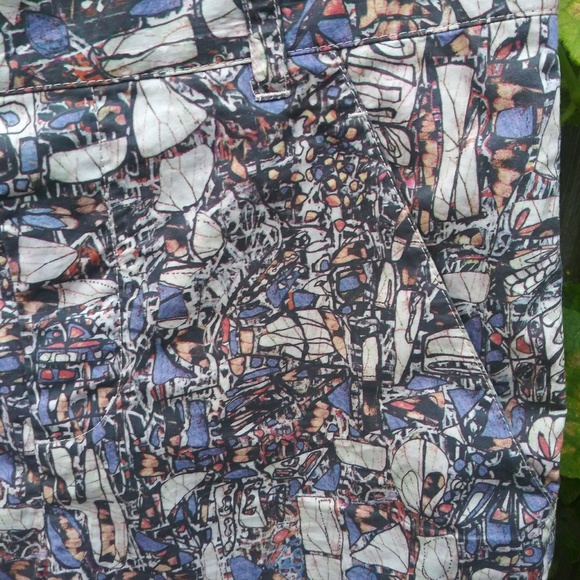 3.1 Phillip Lim Men`s Runway Printed Pants Shorts - Picture 4 of 7